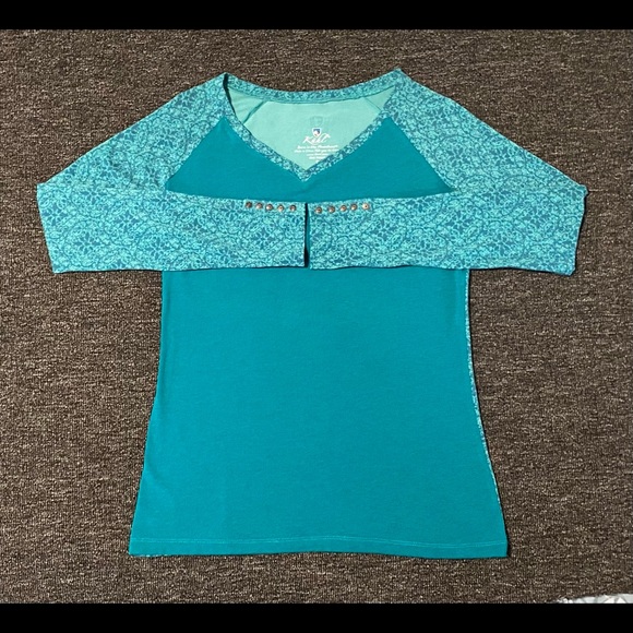 Women’s KUHL Long Sleeve V-Neck Shirt Size Small - Picture 2 of 9